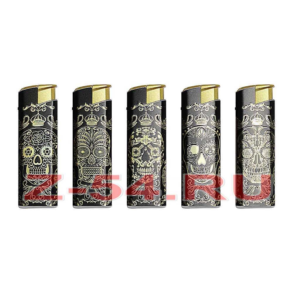 Турбо (Oney JМ-07) Jet пламя МЕТАЛЛ Золотой череп 1*50*200